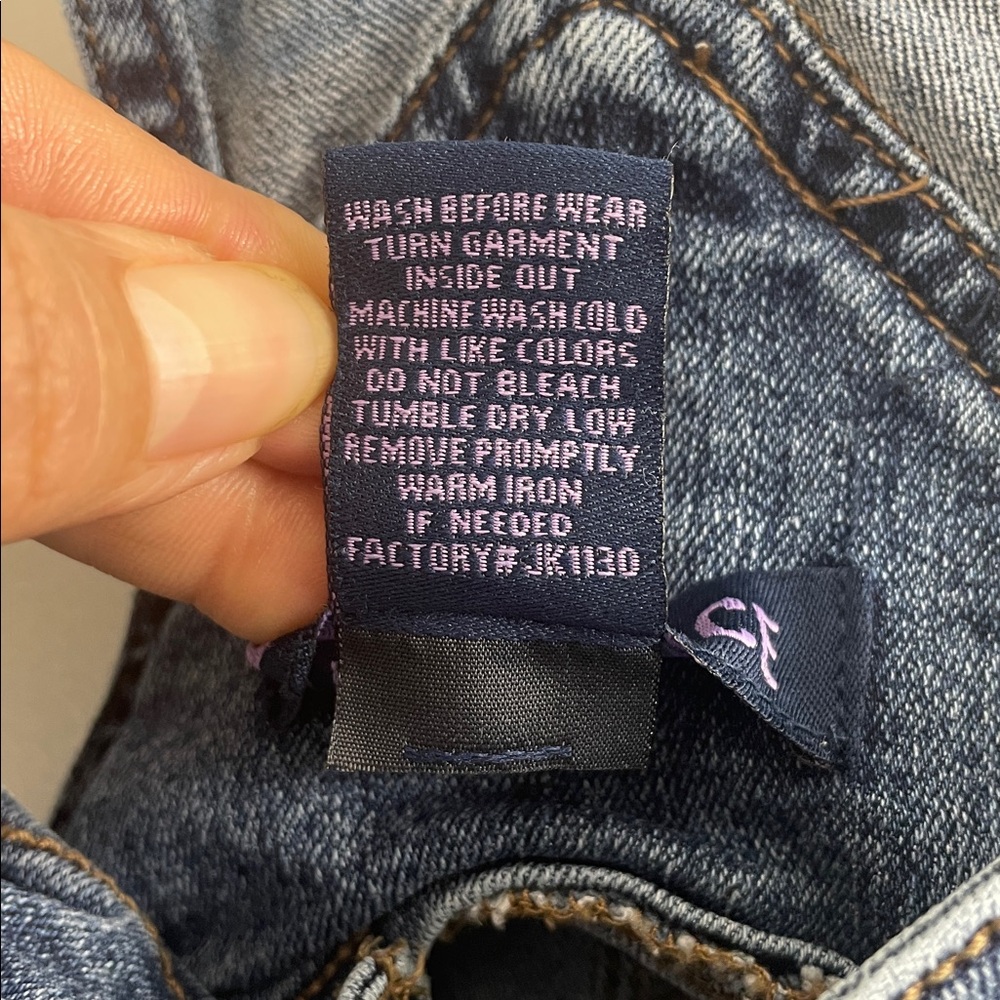 Blue Spice Denim Shirt with Gold Button - Picture 10 of 10